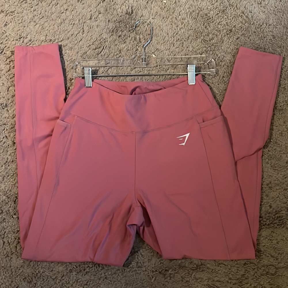 Pink Gymshark Leggings with Pockets